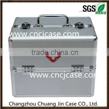 China aluminum medical carrying paramedic doctors case aluminum empty first aid box