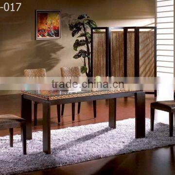 Wicker Rattan Dining room water hyacinth material