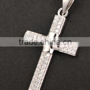 unique Classic design High Quality 925 sterling Unisex peace Silver tiny cross charms