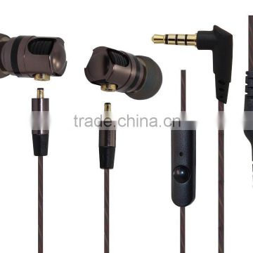 Metallic in ear Separate earphones super bass mobile phone earphone