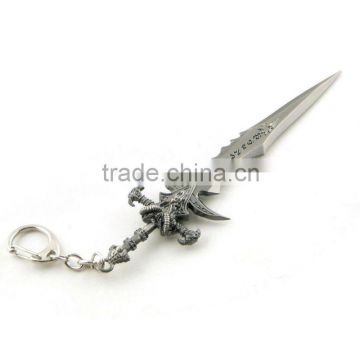 2013 Fashion WOW World Of Warcraft Anime Sadness Frostmourne Sword Model Keychain 14.5cm