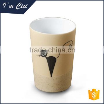 Made in China promotional plain enamel ceramic cup