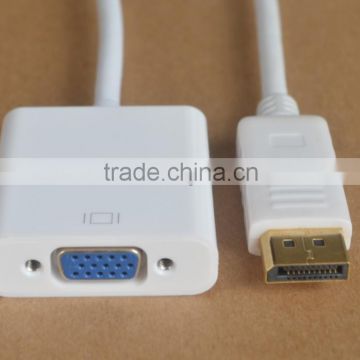 DisplayPort to VGA and Audio Converter Cable