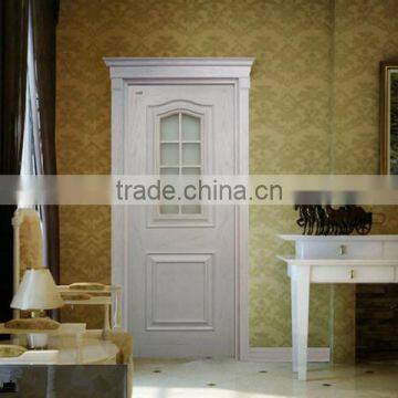 Classical and arched design 8mm MDF board solid wood door