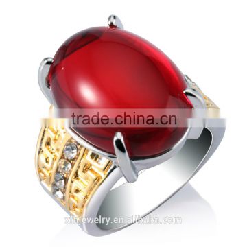 Unisex New Arrival Ruby Bridal Jewelry 18k Gold Plated Ring for Women&Men Ring