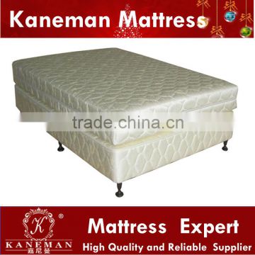 Durable jacquard fabric hotel use spring mattress and spring box bed base