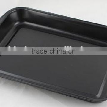 Eco-Friendly Black square comal with non-stick coating carbon steel baking trays JJ017 bbq pan