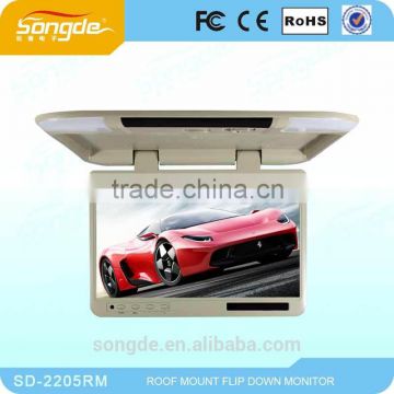 22.5 Inch Screen Bus Roof Mount LCD Monitor Flip Down