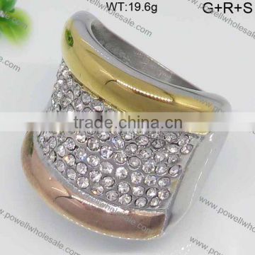Guangzhou Factory Wholesale religious stainless steel gold ring