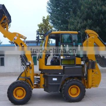 WZ45-16 diesel 4x4 backhoe loader with 0.8m3 bucket and 60HP engine
