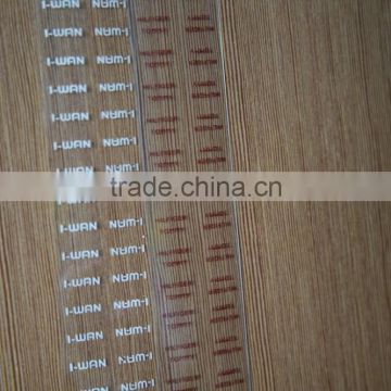 cellulose acetate transparet printed shoe lace tipping film