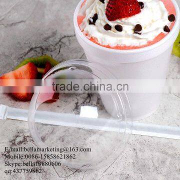 Disposable Clear plastic dome lids for 12,14 ,16,20,24 oz paper cup