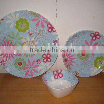 melamine dinnerware set