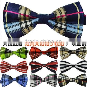 Wholesale Promotional British Style Polyester/Cotton Custom Bow Tie
