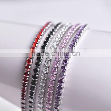 jewelry chain machine Cubic Zirconia Jewelry Bracelets Hip 925 silver hand chain jewelry