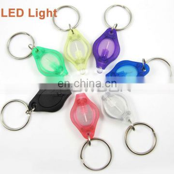 Mini Keychain LED Flashlight Torch Light Lamp White Beam