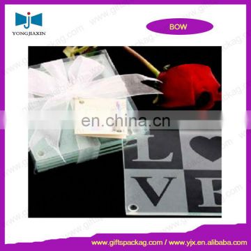 China supplier ribbon bow for wedding invitation card