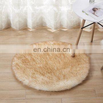 bedroom used artificial sheepskin plush carpet