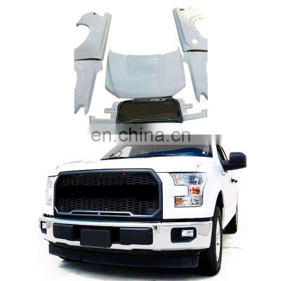 Good Quality White Plastic Style Car Bumpers Body kit For FORD F150 2015-2017 Change Upgrade To Raptor