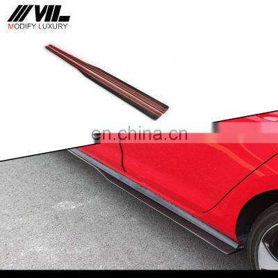 For VW Golf VII MK7 Carbon Fiber Car Golf 7 side skirts extensions