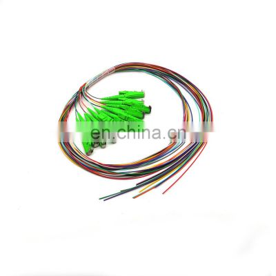 Single Mode  Sm 9/125 G652D G657A SM E2000 12 core  fiber pigtail 12 Color Fiber Cores Bundle Pigtail lif orgusu