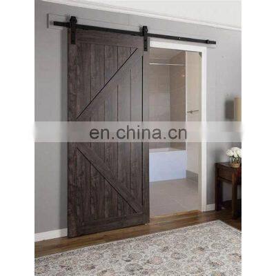 Modern solid core wooden interior barn door