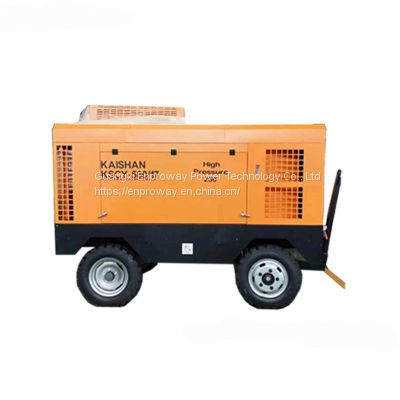 Kaishan diesel engine portable screw air compressor KSCY-550 140kw 190HP 1.45Mpa with high pressure and lower cost