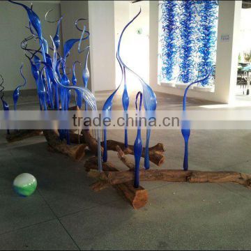 Blue Murano Glass Garden Decoration
