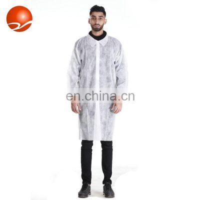 Good Protective Lab Coat Disposable Workwear Uniform with Hook and Loop fastener
