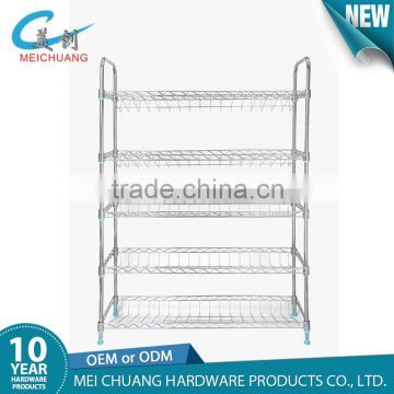 Good quality chrome metal shelf and rack for storage