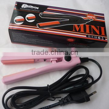 best quality whole sale price mini style hair flat iron 6 colors
