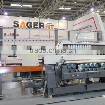 Glass Straight Line Beveling Machine With PLC Control
