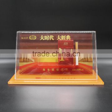 custom acrylic cigarette display stand holder / table standing tobacco holder