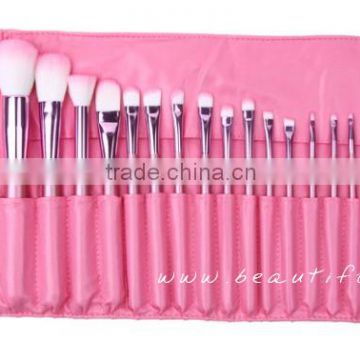 Professional makeup brushes, cosmetics makeup brush set, make up brush kit, pretty pink roll bag
