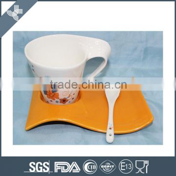 Wholesale beautiful hot sell white fine cheap 220CC CUP SETS