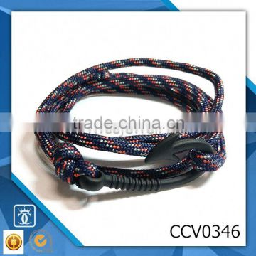 double anchor chain swivel fashion anchor bracelets white rope anchor wrap bracelets leather bracelet designs