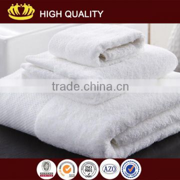 100% cotton white plain soft terry dobby hotel towel set
