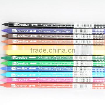 High Quality solid aquarelle stick,sets of 12/24/36/48/120 colors,woodless water colour pencil