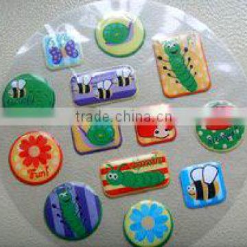 new style cheap custom cartoon design 3d puffy sticker for kids products promotional gifts