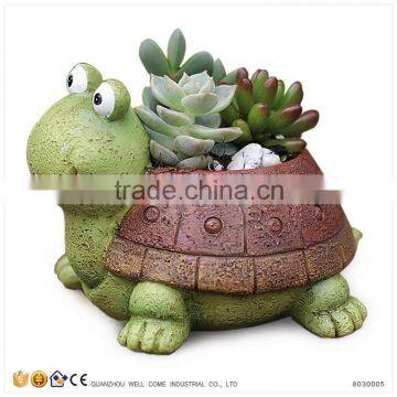 Office Decoration Resin Turtle Animal Shape Garden Planter