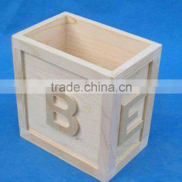 Custom wooden alphabet letter number puzzle toy