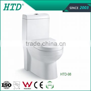 HTD-98 Hot sell ceramic bathroom design super siphonic toliet