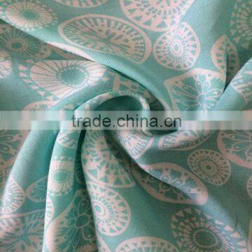 fabric textile women's cloth soft rayon spandex custom printed fabric