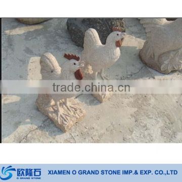 Large Stone Animal Rooster Sculpture Granite Animal Stone Sculpture