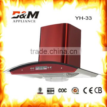 Stainless Steel Material and Above Counter Installation Type range hood