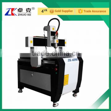 China High Quality Advertising CNC Router Machine ZK-6090 600*900MM 120MM Z-Axis 2.2KW Water Cooling Spindle