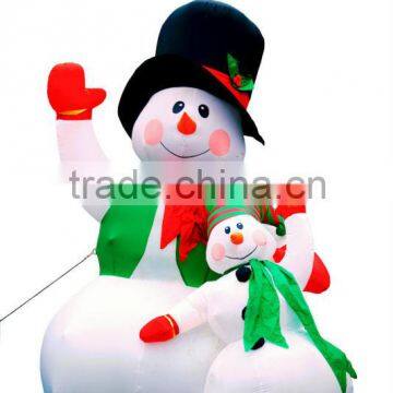 2013 christmas decoration inflatable snowman with baby