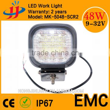 China best selling magnetic led work light Square 4x4 48w offroad led working light with cheap price