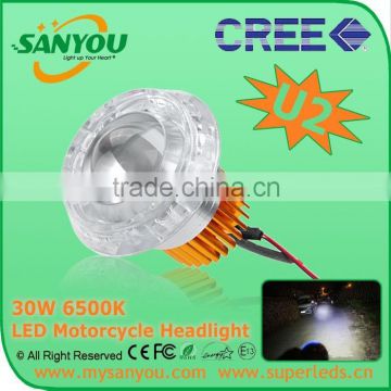 Sanyou 30w 6500k Motorcycle LED Headlight