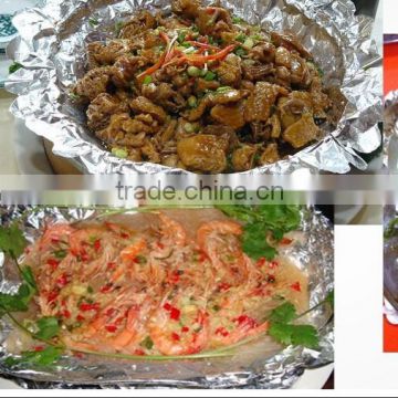 8011 9 10 mic Food Grade Baking Cooking Household Aluminium Foil with SGS certificate factory price good quality